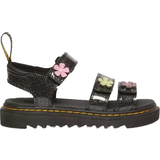 Dr. Martens Sort Sandaler Dr. Martens Junior Klaire Coated Glitter Velcro Sandals - Black