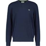 10 - Blå Overdele Lacoste Crew Neck Cotton Sweater Men - Midnight Blue