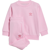 Pink Tracksuits Børnetøj adidas Infant Adicolor Crew Set - True Pink (IR6808)