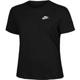Nike Dame T-shirts Nike Sportswear Club Essentials T-shirt - Black/White