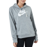 Nike Dame - Træningstøj Sweatere Nike Sportswear Gym Vintage - Dark Grey Heather/White