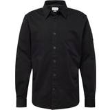 Calvin Klein Elastan/Lycra/Spandex Overdele Calvin Klein Relaxed Cotton Twill Shirt - Black
