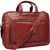 Tony Perotti 2 Compartment Laptop Bag 15" - Dark Brown