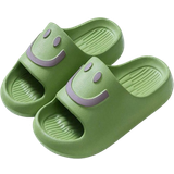 41 ⅓ - Plast Sko Shein Summer Unisex Couple Happy Face Anti-Slip And Deodorant Indoor Home Slippers