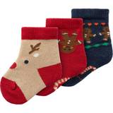 Name It Babyer Undertøj Name It Baby Christmas Socks 3-pack - Jester Red