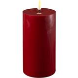 Med låg LED-lys Deluxe Homeart Flameless Bordeaux Red LED-lys 15cm