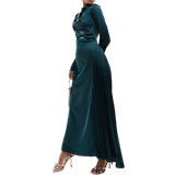 32 - Lange kjoler - Lange ærmer ASOS Pleats Maxi Dress - Blue Green