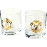 Guld Whiskyglas Manchester United - Whiskyglas 17.5cl 2stk