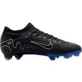 Dame - Strikket stof Fodboldstøvler Nike Mercurial Vapor 15 Pro FG - Black/Hyper Royal/Chrome
