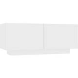 vidaXL 3082765 White Sengebord 35x100cm