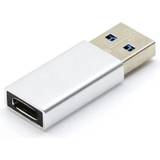 Kabeladaptere - USB A-USB C Kabler Nördic C-OTG 3.2 Gen2 USB A - USB C Adapter M-F