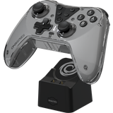Spil controllere på tilbud Nintendo Switch Oniverse Astralite Controller Wireless Smoked Black inkl. Charging Station