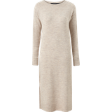 Bådudskæring - XL Kjoler Vero Moda Lefile Long Dress - Grey/Birch