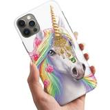 Blå Mobiltilbehør iPhone 12 Mini Deksel/Mobildeksel Unicorn/Enhjørning