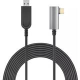 Kobber - USB A Kabler Nordic FVRCA50 VR Link Cable for Oculus Quest 2 3.2 Gen2 USB C - USB A M-M 5m