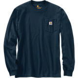 Carhartt Men's Loose Fit Heavyweight Long-Sleeve Pocket T-shirt - Navy