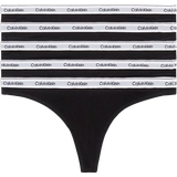 Elastan/Lycra/Spandex Trusser Calvin Klein Low Rise Thongs 5-pack - Black