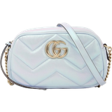 Gucci Blå Håndtasker Gucci Marmont Small Shoulder Bag - Blue Iridescent