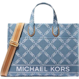 Michael Kors Tote Bag & Shopper tasker Michael Kors Gigi Large Empire Logo Jacquard Denim Tote Bag - Denim Multi