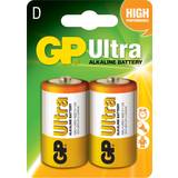 Alkalisk - Batterier - Lommelygtebatteri Batterier & Opladere GP Batteries Ultra Plus Alkaline D 2-pack
