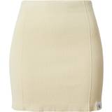 Bomuld - Slim Nederdele Calvin Klein Slim Ribbed Cotton Mini Skirt Green