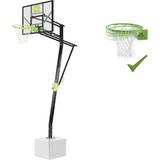 Sort Basketballkurve EXIT Galaxy basketballbagplade med dunk-basketballkurv