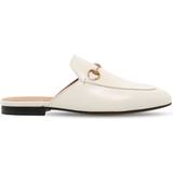 Gucci Hvid Sko Gucci Princetown leather slippers white
