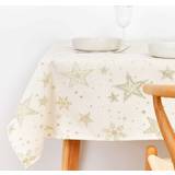 Guld Duge Stain-proof Mauré Christmas Tablecloth Gold