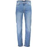 Napapijri Bomuld Bukser & Shorts Napapijri Light Blue Cotton Jeans &amp; Men's Pant
