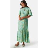 Grøn - Korte kjoler - S - Viskose Y.A.S Yasmoki 2/4 Long Dress Green