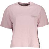 Napapijri Dame T-shirts & Toppe Napapijri Pink Cotton Tops & T-Shirt Pink