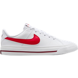 Nike Indendørssko Børnesko Nike Court Legacy GS - White/Team Red/Bright Crimson