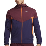 Nike running jacket Nike Men's Windrunner Repel Running Jacket - Night Maroon/Purple Ink/Campfire Orange