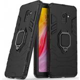 Samsung Galaxy A8 (2018) Covers med kortholder ExpressVaruhuset Thin Armor Shockproof Case with Ring Holder for Galaxy A8 2018