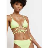 River Island Dame Bikinitoppe River Island Womens Lime Green Triangle Bikini Top