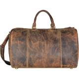 Brun - Skind Duffeltasker & Sportstasker Greenburry Vintage Reisetasche Leder 42 cm brown