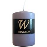 Lys & Tilbehør Windsor bloklys 6,8x10 lilla Stearinlys