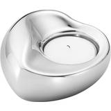 Georg Jensen Lysestager, Lys & Dufte Georg Jensen Heart Stainless Steel Lysestage 4.3cm