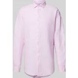 52 - Pink Skjorter Seidensticker Regular Fit Leinenhemd mit Kentkragen