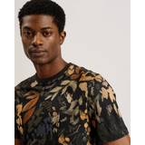 Ted Baker Herre T-shirts & Toppe Ted Baker Allpine Abstract Print Linen T-Shirt, Multi