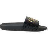 Dolce & Gabbana Høj hæl Sko Dolce & Gabbana Black Luxury Hotel Beachwear Sandals Women's Shoes