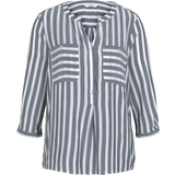 40 - Stribede Bluser Tom Tailor Striped Blouse - Off White/Navy