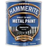 Hammerite Udendørs maling Hammerite Direct to Rust Smooth Effect Metalmaling Sort 0.75L