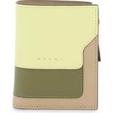 Marni Tegnebøger Marni multicolored saffiano leather bi-fold wallet - os Beige os