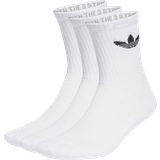 Adidas Genanvendt materiale Strømper adidas Originals Trefoil Cushion Crew Socks 3-pack - White