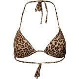 Leopard - Slim Tøj Pieces Baomi Bikini Top - Black