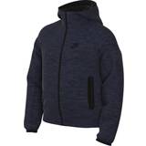 Nike Older Kid's Sportswear Tech Fleece Full-Zip Hoodie (Extended Size) - Obsidian Heather/Black/Black (FD3286-473)
