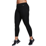48 - Nylon - XS Bukser & Shorts Nike Universa Women's Medium-Support Mid-Rise 7/8 Leggings - Black