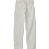 Dame - Hvid - W25 Bukser & Shorts Carhartt W' Pierce Straight Pant - Wax/Rinsed