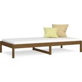 2 personers - Brun - Daybeds Sofaer vidaXL Day Bed Honey Brown Sofa 195.5cm 2 personers